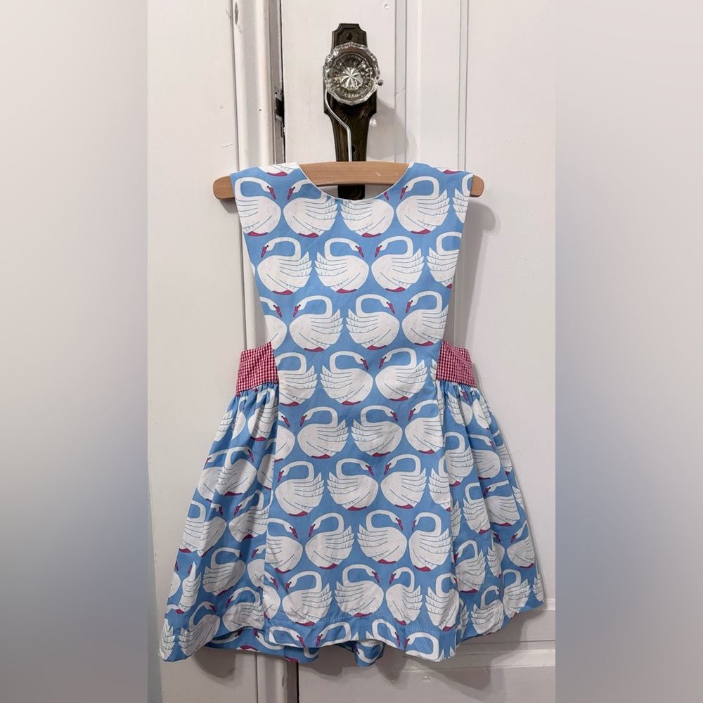 James and Lottie Collins swan dress